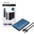 QOLTEC Kućište za disk 2.5" SATA SSD/HDD, USB 3.0, do 2 TB, plava